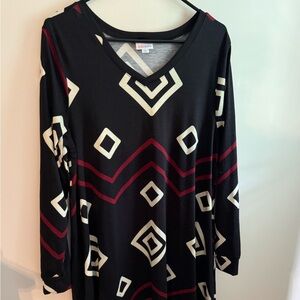 Lularoe Emily swing dress with pockets.